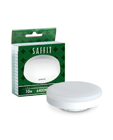 Лампа cветодиодная, (10W) GX53 6400K, SAFFIT SBGX5308